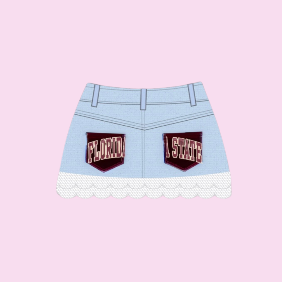 FSU Vintage Dennim Skirt (2 pocket)