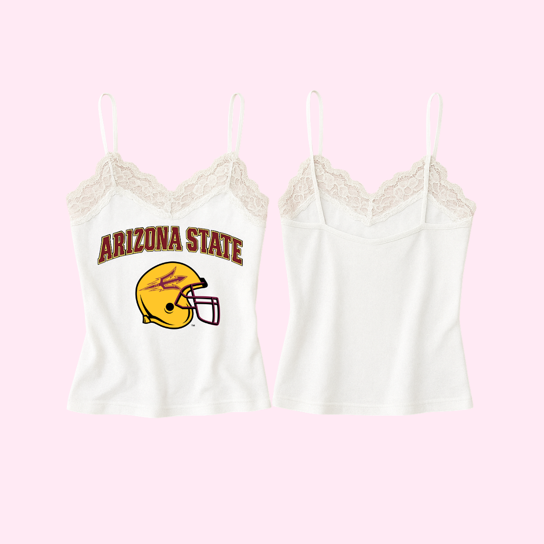*new* AZ State Lace Cami