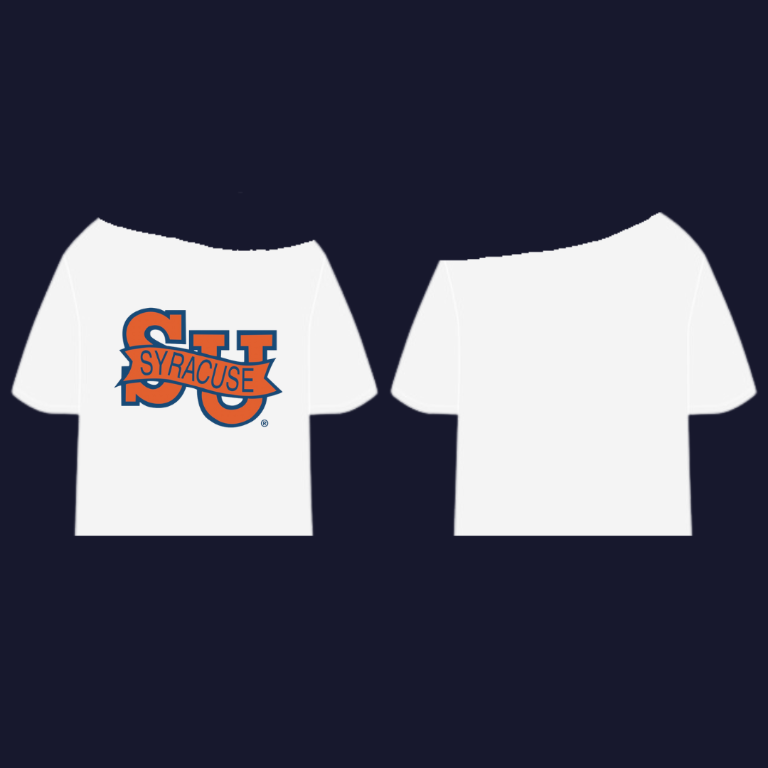 Syracuse Vintage Off-The Shoulder Tee