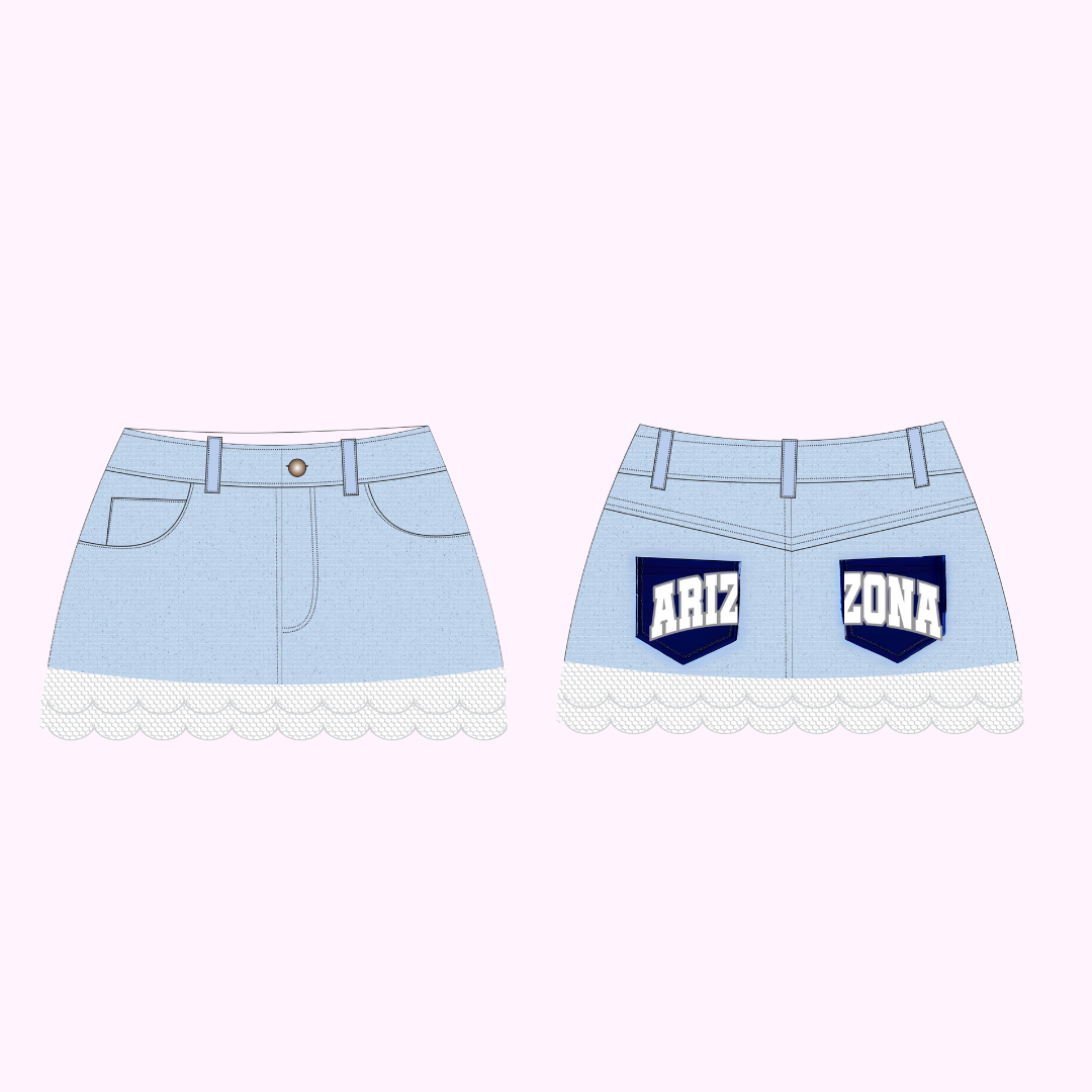 Arizona Vintage Denim Skirt (2 pocket) *Preorder*