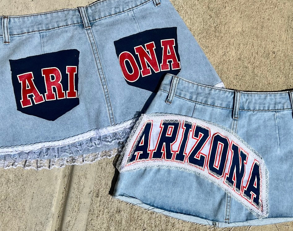 Double Pocketed Denim Skirt