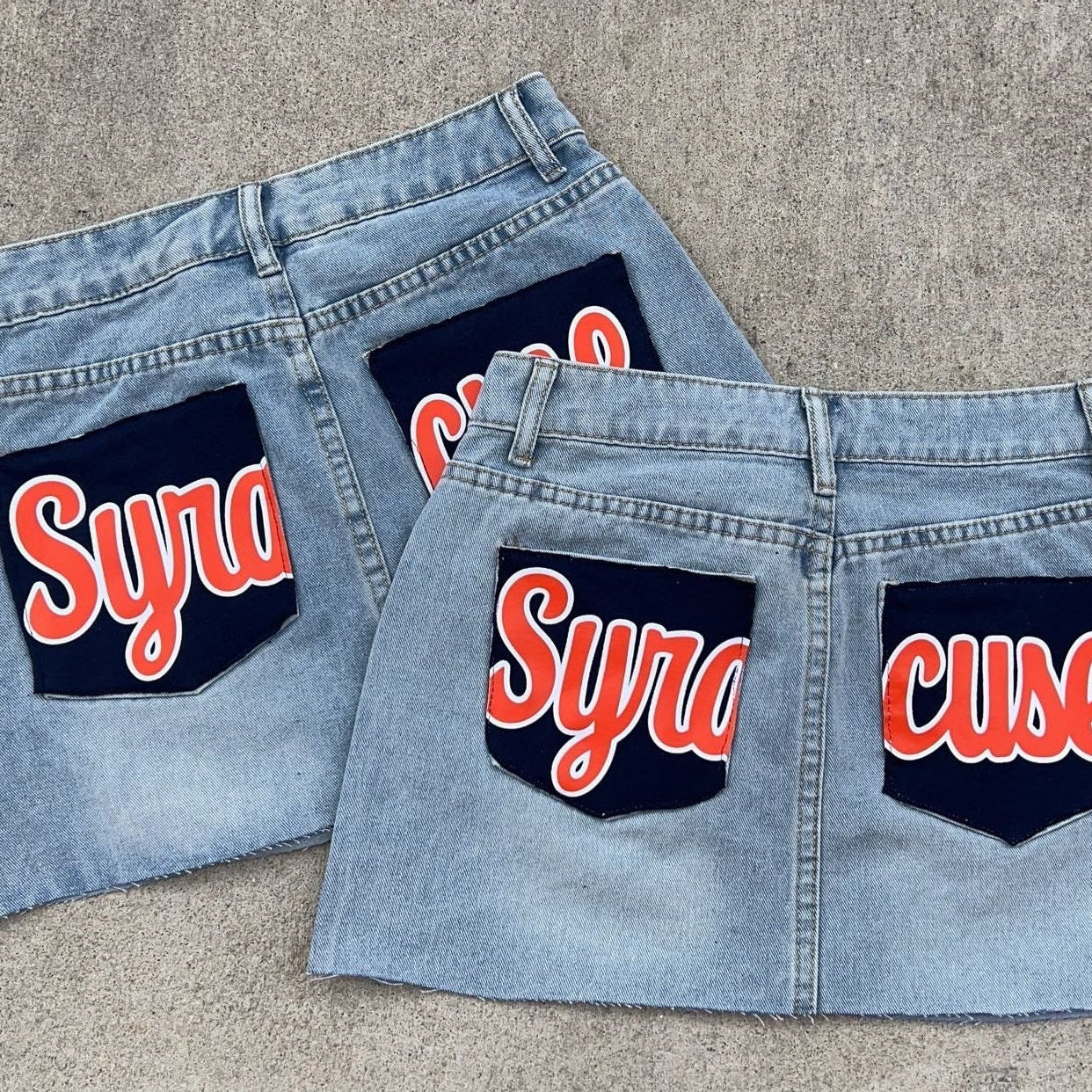 Syracuse Pocket Mini Denim Skirt (2 pocket) *preorder*