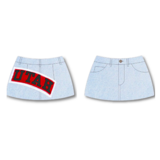 University of Utah Denim Skirt