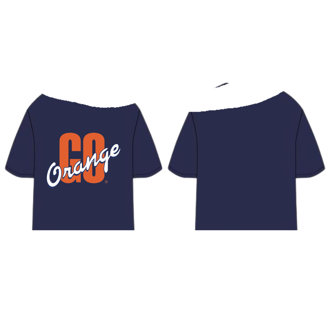 Syracuse "Go Orange" Off-The Shoulder Tee