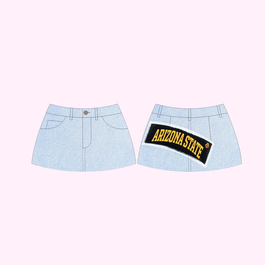 ASU Vintage Denim Skirt