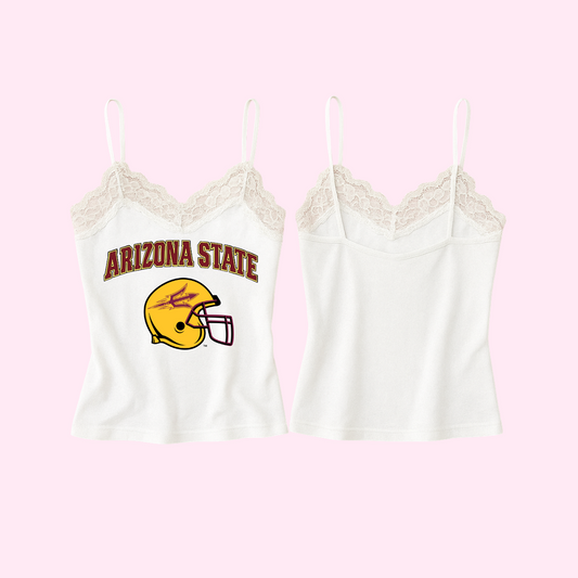 *new* AZ State Lace Cami