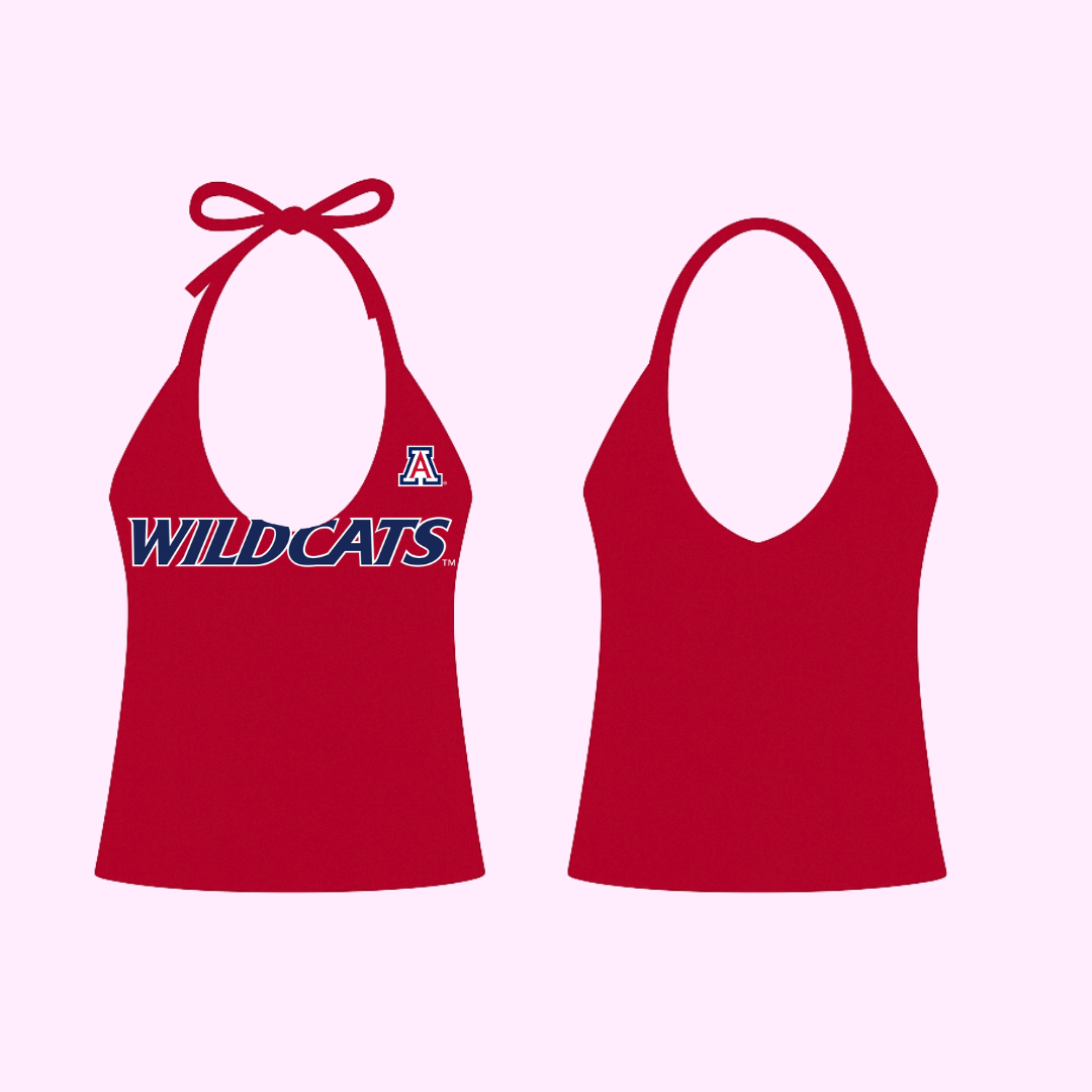*new* red cats triangle top