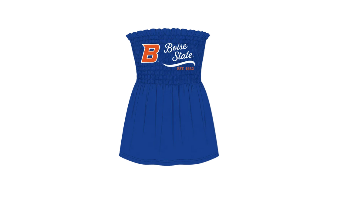 Strapless Broncos Gameday Dress