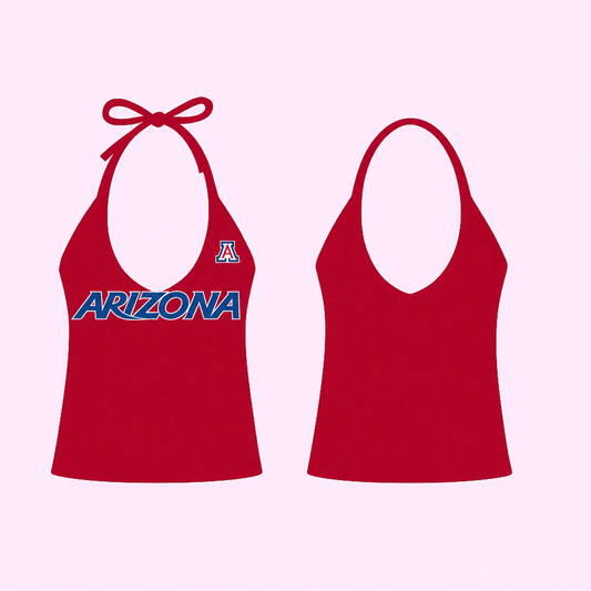 *new* red zona triangle top
