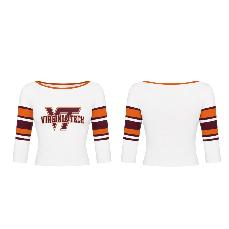 The Playbook Hokies  3/4 Sleeve